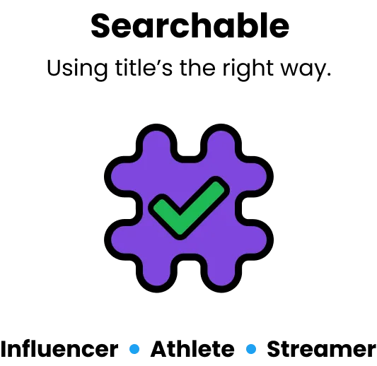 Social Titles feature showing professional categories